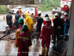 Kebocoran Pipa Minyak Mentah di Dusun 5 Jemenang, Warga Sempat Panik, Pertamina Lakukan Penanganan Cepat