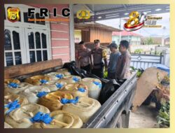 Tindak Tegas Penyalahgunaan BBM Bersubsidi, Satreskrim Polres Kerinci Amankan 59 Jerigen Solar di Sungai Penuh