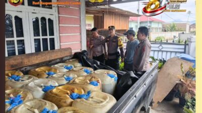Tindak Tegas Penyalahgunaan BBM Bersubsidi, Satreskrim Polres Kerinci Amankan 59 Jerigen Solar di Sungai Penuh