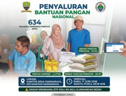 634 KPM Desa Darmaraja Sumedang Terima Bantuan Pangan, Setiap Keluarga Dapat 20 Kg Beras dan 4 Liter Minyak