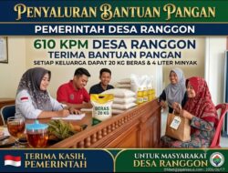 610 KPM Desa Ranggon Terima Bantuan Pangan, Setiap Keluarga Dapat 20 Kg Beras dan 4 Liter Minyak