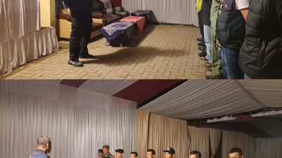 Kapolsek Pakenjeng Pimpin Apel Pengamanan Jelang Pemilihan Kepala Desa PAW Sukamulya