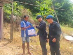 Brimob Polda Kaltim Salurkan Bantuan Sosial bagi Buruh Tani di Berau, Wujud Kepedulian untuk Masyarakat