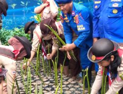 Calon Peserta Jambore Nasional Pramuka Dibekali Wawasan Ekosistem Mangrove dan Pariwisata di Mako Dit Polairud Polda Kaltim