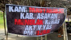 Masyarakat Kabupaten Asahan Tolak Aktivitas PMI Ilegal, Spanduk Penolakan Terpasang di Sejumlah Desa