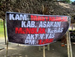 Masyarakat Kabupaten Asahan Tolak Aktivitas PMI Ilegal, Spanduk Penolakan Terpasang di Sejumlah Desa