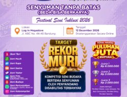 Unspoken Talent Night Ke-8 Festival Seni Inklusi 2026 Pecahkan Rekor MURI Lewat Kreativitas Penyandang Disabilitas
