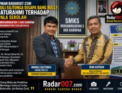 Maruli Silitonga (Bang Rully) Jalin Silaturahmi Dengan Kepala SMKS Muhammadiyah 3 Aek Kanopan