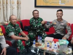 Jaga Sinergritas,Kapolsek Ujungjaya Silaturahmi Ke Posramil 1003 Ujungjaya