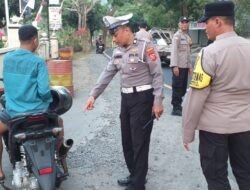 Humanis Tapi Tegas ,Polsek Sumedang Utara Gelar Razia Knalpot Brong di Jalan Prabu Tajimalela