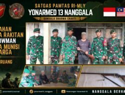 Gencarkan Kegiatan Komsos, Satgas Pamtas Yonarmed 13/Nanggala Terima Penyerahan Sukarela Senjata Api Rakitan dan Munisi dari Warga