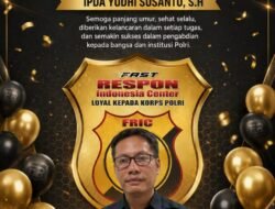 FRIC Ucapkan Selamat Ulang Tahun kepada Kasi Humas Polres Tangerang Selatan IPDA Yudhi Susanto, S.H., Apresiasi Dedikasi dan Pengabdiannya