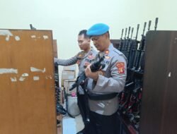 Pengawasan Internal Diperketat, Propam Polres Kutim Periksa 300 Senpi Dinas