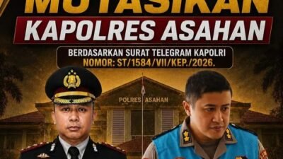 Dua Tahun Menjabat, Kapolres Asahan AKBP Revi Nurvelani Dimutasi, AKBP Adi Dharma Pramudita Ditunjuk sebagai Pengganti