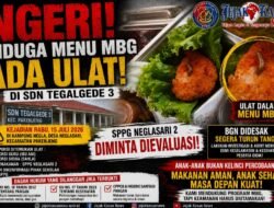 Ngeri Diduga Menu MBG Ada Ulat Di SDN Tegalgede 3, SPPG Neglasari 2 Diminta Dievaluasi, BGN Didesak Segera Turun Tangan