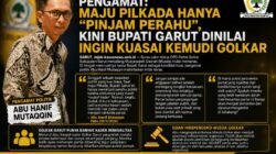 Pengamat: Maju Pilkada Hanya “Pinjam Perahu”, Kini Bupati Garut Dinilai Ingin Kuasai Kemudi Golkar