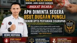 Tak Boleh Ada Ruang bagi Pungli! Hendi Heryana Desak APH Segera Periksa Dugaan Oknum UPTD Pertanian Cisurupan