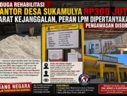 Diduga Rehabilitasi Kantor Desa Sukamulya Rp300 Juta Sarat Kejanggalan, Peran LPM Dipertanyakan, Pengawasan Disorot