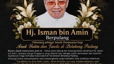 Duka Mendalam: Hj. Isman bin Amin Berpulang, Dikenang sebagai Sosok Dermawan bagi Anak Yatim dan Janda di Belakang Padang