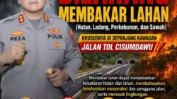Polres Sumedang Imbau Masyarakat Stop Bakar Lahan ,Khususnya di Sepanjang Tol Cisumdawu