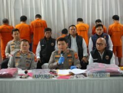 Polres Sumedang Ungkap 6 Kasus Curanmor, Amankan 7 Tersangka dan Sita Senjata Api