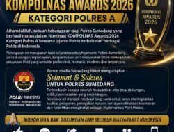 POLRES SUMEDANG MASUK NOMINASI KOMPOLNAS AWARDS 2026 KATEGORI POLRES A 