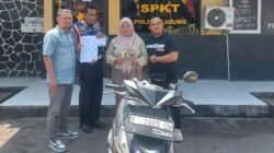Gerak Cepat Polisi, Amankan dan Kembalikan Sepeda Motor Milik Warga yang Sempat Hilang
