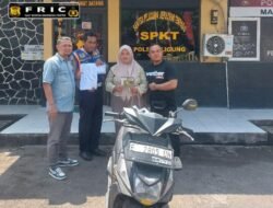 Gerak Cepat Polisi, Amankan dan Kembalikan Sepeda Motor Milik Warga yang Sempat Hilang