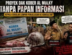Proyek DAK Kober Al Mulky Tanpa Papan Informasi, Kepala Sekolah Lempar Penjelasan ke Konsultan