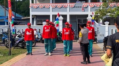 Semangat Paskibra Belakang Padang Tak Surut Meski Diguyur Hujan dan Terik Matahari Sambut HUT Ke-81 RI
