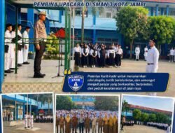 POLANTAS KARIB HADIR DI SMAN 3 KOTA JAMBI, WADIR LANTAS AJAK PELAJAR JADI GENERASI TERTIB DAN SELAMAT BERLALU LINTAS