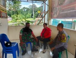 Bhabinkamtibmas Polsek Teluk Pandan Sambangi Warga, Sampaikan Himbauan Kamtibmas