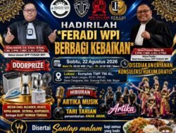 Pesta Rakyat “FERADI WPI Berbagi Kebaikan” Siapkan Doorprize, Santap Malam, Konsultasi Hukum Gratis dan Beragam Hiburan