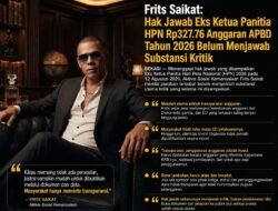 Frits Saikat: Hak Jawab Eks Ketua Panitia HPN 2026 Belum Menjawab Substansi Kritik Anggaran Rp327,76 Juta