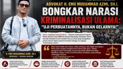 Advokat H. Emu Muhammad Azmi, SH.I. Bongkar Narasi Kriminalisasi Ulama: “Uji Perbuatannya, Bukan Gelarnya