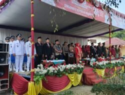 Semarak Upacara HUT ke-81 RI di Kecamatan Rambang Muara Enim, Berlangsung Khidmat di Bawah Terik Matahari