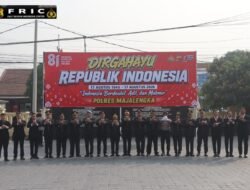 Polres Majalengka Gelar Upacara Peringatan HUT ke-81 RI