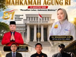 FRIC Jawa Barat dan FRIC Kuningan Sampaikan Selamat HUT ke-81 Mahkamah Agung RI: Peradilan Luhur, Indonesia Makmur