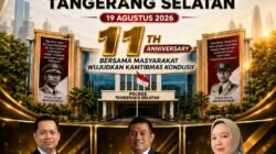 FRIC Ucapkan Selamat Hari Jadi ke-11 Polres Tangerang Selatan, Perkuat Sinergi Bersama Masyarakat Wujudkan Kamtibmas Kondusif