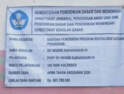Diduga Pembangunan Revitalisasi SDN 01 Karangsari Abaikan K3, — Proyek Diduga Disulay Pihak yang Mengatasnamakan Dinas Pendidikan
