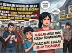 SETELAH BUNGKAM BERBULAN-BULAN KASAT RESKRIM NIAS AKHIRNYA BICARA! TAPI 8 BULAN “MASIH PENYELIDIKAN”, GELAR PERKARA TAK BERHASILKAN TERSANGKA, KAPOLRI HARUS TINDAK LANJUT!