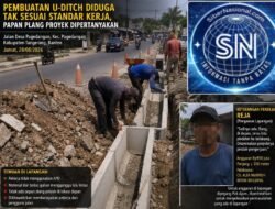 *Pembuatan U-Ditch Diduga Tak Sesuai Standar Kerja, Papan Plang Proyek Dipertanyakan*