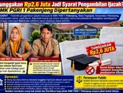 Tunggakan Rp2,6 Juta Jadi Syarat Pengambilan Ijazah? SMK PGRI 1 Pakenjeng Dipertanyakan