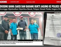 LAKANDUSENG BAWA SAKSI & BARANG BUKTI JAGUNG DAN SAKSI ACONGGE DIPERIKSA BESOK, DESAK TANGKAP PELAKU SEGERA!