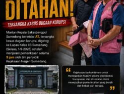Mantan Kepala Bakesbangpol Sumedang AT Ditahan, Digiring ke Lapas Kelas IIB Sumedang