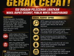 DPRD Sumedang Gerak Cepat! Isu Dugaan Pelecehan Libatkan Wakil Bupati Disorot, Publik Minta Transparansi