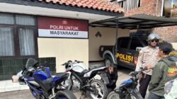 Polsek Pasirwangi Tertibkan Knalpot Tidak Sesuai Spesifikasi Teknis, 10 Knalpot Brong Berhasil Diamankan