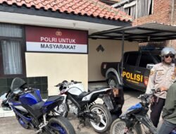 Polsek Pasirwangi Tertibkan Knalpot Tidak Sesuai Spesifikasi Teknis, 10 Knalpot Brong Berhasil Diamankan