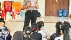 Polres Poso Sosialisasikan Call Center 110 dan Manajemen Bencana Kepada Siswa PMR Wira SMAN 3 Poso di Patiwunga