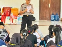 Polres Poso Sosialisasikan Call Center 110 dan Manajemen Bencana Kepada Siswa PMR Wira SMAN 3 Poso di Patiwunga